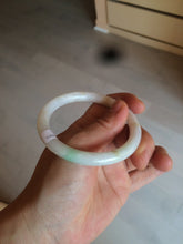 Load image into Gallery viewer, 55mm certified Type A 100% Natural sunny green/white/brown Jadeite Jade bangle BF25-1470