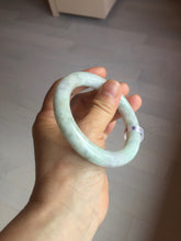 Load image into Gallery viewer, 53.9mm Certified 100% natural Type A light green purple brown chubby round cut jadeite jade bangle BQ16-5818