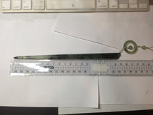 Load image into Gallery viewer, 18.5cm 100% Natural icy watery black/clear (水墨) Xiu Jade Serpentine hairpin AW29