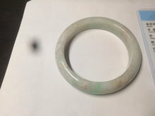 Load image into Gallery viewer, 55.7mm 100% natural Type A sunny green/brown/white jadeite jade bangle R97-3332