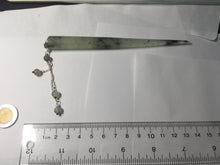 Load image into Gallery viewer, 15.5cm 100% Natural icy watery black/clear (水墨) Xiu Jade Serpentine hairpin AW28