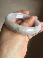 Load image into Gallery viewer, 56.5mm certified 100% natural type A purple/white/brown jadeite jade bangle E82-0824