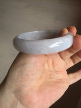 Load image into Gallery viewer, 56.5mm certified 100% natural type A purple/white/brown jadeite jade bangle E82-0824