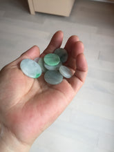Load image into Gallery viewer, 100% Natural type A sunny green/yellow round Jadeite Jade safe and sound pendant group BP94
