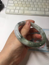 Load image into Gallery viewer, 66.5mm certified 100% natural Type A ligit green purple white gray Breeze of Provence series(普罗旺斯的风) jadeite jade bangle AZ171-1025