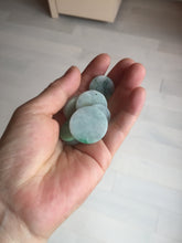Load image into Gallery viewer, 100% Natural type A sunny green/yellow round Jadeite Jade safe and sound pendant group BP94
