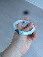 Load image into Gallery viewer, 56.5mm certified type A 100% Natural dark green/white jadeite jade bangle BG75-1837