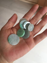 Load image into Gallery viewer, 100% Natural type A sunny green/yellow round Jadeite Jade safe and sound pendant group BP94