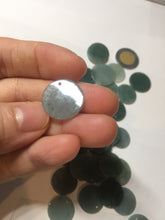 Load image into Gallery viewer, 100% Natural type A dark blue/green/gray round Guatemala Jadeite Jade safe and sound pendant group BF155