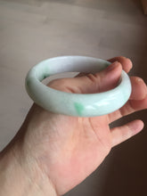 Load image into Gallery viewer, 60mm certified Type A 100% Natural sunny green yellow brown white Jadeite Jade bangle D137-1732