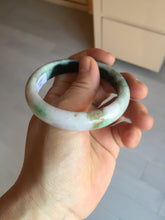 Load image into Gallery viewer, 53.2mm certificated Type A 100% Natural sunny green/brown/purple/black(FU LU SHOU, 福禄寿) Jadeite Jade bangle BG237-3302