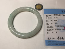 Load image into Gallery viewer, 55mm certified 100% natural type A sunny green/light green round cut jadeite jade bangle BK118-9816
