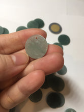 Load image into Gallery viewer, 100% Natural type A dark blue/green/gray round Guatemala Jadeite Jade safe and sound pendant group BF155
