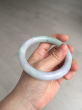 Load image into Gallery viewer, 58.5mm certified type A 100% Natural sunny green/purple round cut Jadeite Jade bangle BM84-0022