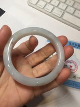 Load image into Gallery viewer, 51.8mm certified 100% natural Type A light green/yellow jadeite jade bangle AJ73-8588