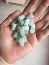 Load image into Gallery viewer, Type A 100% Natural white light green Jadeite Jade LuluTong (Every road is smooth) bead pendant group BP90 Add-on item
