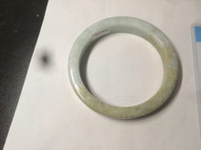 Load image into Gallery viewer, 59.5mm certified Type A 100% Natural light green/brown square Jadeite Jade bangle R101-1758