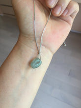 Load image into Gallery viewer, Type A 100% Natural Icy Watery Green Blue Yellow Freeform Light Heart Free Soul Design Jadeite Jade Pendant Group BS125