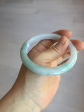 Load image into Gallery viewer, 56.5mm certified 100% natural type A white/light green white purple jadeite jade bangle AH96-0543