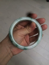 Load image into Gallery viewer, 60.7mm Certified Type A 100% Natural green/white jdeite Jade bangle AE57-4355