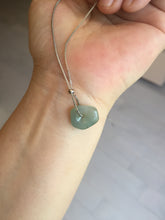 Load image into Gallery viewer, Type A 100% Natural Icy Watery Green Blue Yellow Freeform Light Heart Free Soul Design Jadeite Jade Pendant Group BS125