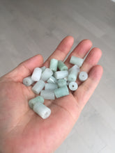 Load image into Gallery viewer, Type A 100% Natural white light green Jadeite Jade LuluTong (Every road is smooth) bead pendant group BP90 Add-on item