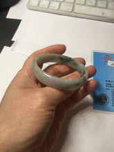 Load image into Gallery viewer, 50.5mm certified 100% natural Type A light green/gray/purple jadeite jade bangle PD201-2387