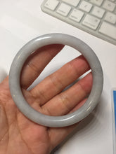 Load image into Gallery viewer, 57.8mm certified 100% natural type A green/purple/brown round cut jadeite jade bangle AJ74-8591