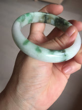 Load image into Gallery viewer, 57.7mm certified Type A 100% Natural sunny green yellow brown white Jadeite Jade bangle D136-1720