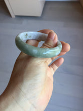 Load image into Gallery viewer, 50mm certified 100% natural Type A light watermelon rind green/yellow/purple jadeite jade bangle BN33-4499