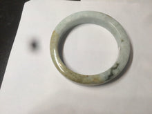 Load image into Gallery viewer, 54.5mm certified Type A 100% Natural light green/brown square Jadeite Jade bangle R103-1760