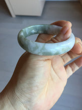 Load image into Gallery viewer, 50mm certified 100% natural Type A light watermelon rind green/yellow/purple jadeite jade bangle BN33-4499
