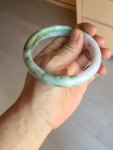 Load image into Gallery viewer, 60mm certificated Type A 100% Natural dark green/brown/purple/black Jadeite Jade bangle BG238-3280