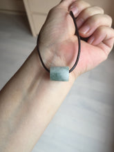 Load image into Gallery viewer, 14.5-16.7mm Type A 100% Natural white light green Jadeite Jade LuluTong (Every road is smooth) bead pendant group BP93 Add-on item