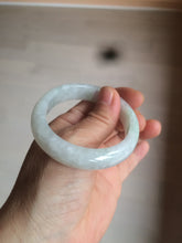 Load image into Gallery viewer, 52mm certified Type A 100% Natural icy light green oval Jadeite Jade bangle AZ45-5053