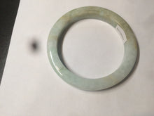 Load image into Gallery viewer, 53.5mm certified Type A 100% Natural light green/brown square Jadeite Jade bangle R104-1761