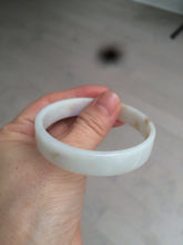 Load image into Gallery viewer, 53.4mm Certified Type A 100% Natural light purple/yellow/white square Jadeite Jade bangle Y153-8058