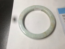 Load image into Gallery viewer, 53.5mm certified Type A 100% Natural light green/brown square Jadeite Jade bangle R104-1761