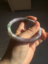 Load image into Gallery viewer, 57mm 100% natural red/purple/green slim round cut ocean jasper bangle SY111