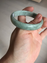 Load image into Gallery viewer, 53.7mm certified Type A 100% Natural green thin Jadeite Jade bangle D135-2831