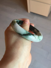 Load image into Gallery viewer, 60mm certificated Type A 100% Natural dark green/brown/black Jadeite Jade bangle BG239-3286