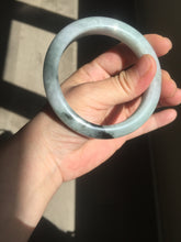 Load image into Gallery viewer, 59mm Certified Type A 100% Natural green gray purple Jadeite Jade bangle AH95-4489