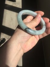 Load image into Gallery viewer, 59mm Certified Type A 100% Natural green gray purple Jadeite Jade bangle AH95-4489