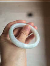 Load image into Gallery viewer, 52mm certified Type A 100% Natural icy light green oval Jadeite Jade bangle AZ45-5053