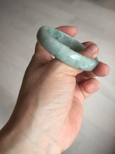 Load image into Gallery viewer, 53.7mm certified Type A 100% Natural green thin Jadeite Jade bangle D135-2831