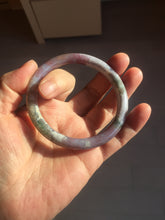 Load image into Gallery viewer, 57mm 100% natural red/purple/green slim round cut ocean jasper bangle SY111