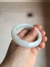 Load image into Gallery viewer, 52mm certified Type A 100% Natural icy light green oval Jadeite Jade bangle AZ45-5053