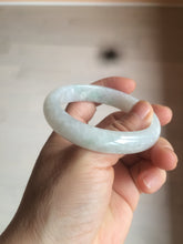 Load image into Gallery viewer, 52mm certified Type A 100% Natural icy light green oval Jadeite Jade bangle AZ45-5053