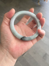 Load image into Gallery viewer, 59mm Certified Type A 100% Natural green gray purple Jadeite Jade bangle AH95-4489