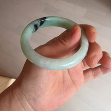 Load image into Gallery viewer, 54mm Certified Type A 100% Natural apple green dark green Jadeite Jade bangle BM23-0236